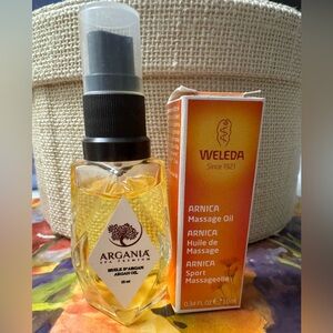Argania Argan Oil + FREE Weleda Arnica Oil Bundle